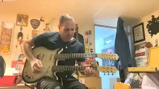 Danelectro Double Neck DC 6/12 Silverburst Demo only Tony Semo Original music