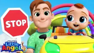 Red Light 🔴 Green Light 🟢 | Little Angel Sing Along Songs for Kids | Moonbug Kids Karaoke Time