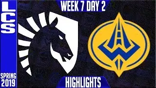 TL vs GGS Highlights | LCS Spring 2019 Week 7 Day 2 | Team Liquid vs Golden Guardians
