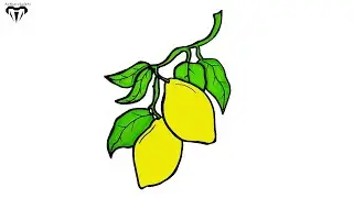 Lemon Drawing | How to draw fruit | easy drawings 124
