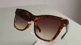 Rectangle Sunglasses Vintage Big Frame Rivet Shades
