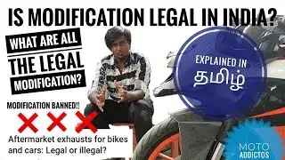 IS MODIFICATION LEGAL IN INDIA? WHAT MODIFICATION CAN YOU DO TO YOUR BIKE? BIKE MODIFICATION RULES.