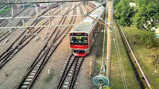 KRL INKA CLI-225 1001 atau TS 1 langsir Di dipo KRL depok ke arah Bengkel dipo KRL 