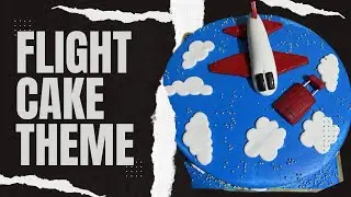 Aeroplane Cake Theme || Flight Cake theme | How to make Flight With Fondant Recipe ￼
