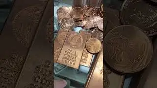 Some copper coins and bars #stackingsilver #coin #money #collection #usmint #collection #copper