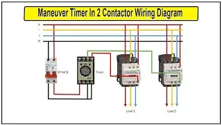 Timer in Contactor Wiring Diagram | Contactor Wiring Diagram with Timer | Timer switch wiring