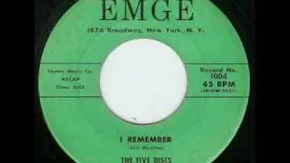 The Five Discs I Remember 1958 Emge 1004