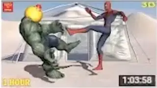 Anpanman Hulk vs Spiderman Superhero Battle Finger Family | 1 Hour (Reuploaded)