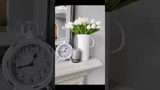 I LOVE these real looking faux tulips I found on Amazon! Affiliate link in comments.
