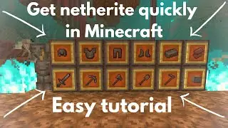 Fastest way to get netherite in minecraft Easy netherite mining guide.