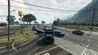 Playing GTA 5 Working On Left And Right Turn's Without Crashing And Driving On The Sidewalk & Curve 