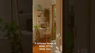 5 Different Boho Style Study Table Area Designs | Aesthetic Study Setup Ideas #studyroom