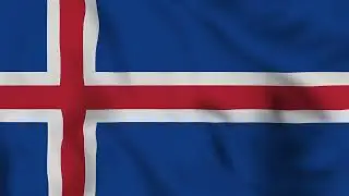 Iceland Flag Animation Full Screen | Iceland Flag Animation - 4K Green Screen Animation #IcelandFlag