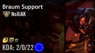 Braum Support vs Morgana - NoXiAK - EUW Challenger Patch 6.7
