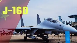 China's New J-16D Electronic warfare fighter in zhuhai airshow 2021 #shorts