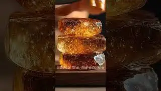 Glass burger cutting #asmr #ai #glassai #reels