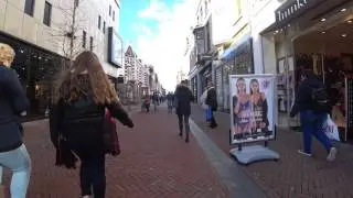 Apeldoorn Hoofdstraat van Zuid naar Noord Februari 2017