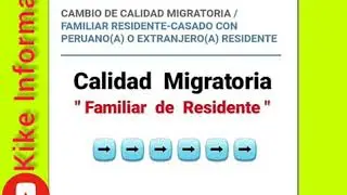 CARNET DE EXTRANJERÍA POR MATRIMONIO - CASADO(A) CON PERUANO(A) O EXTRANJERO(A) RESIDENTE