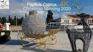 🇨🇾 4k-Christmas morning 2020 around Paphos Cyprus during lockdown.🚶&zwj;♂️🚗