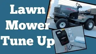 HOW TO TUNE UP RIDING LAWN MOWER | CRAFTSMAN LT1000 | HOW TO CHANGE THE OIL AIR FILTER & SPARK PLUG