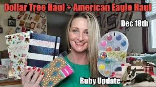 Dollar Tree Haul American Eagle Haul Update on Ruby Funny clip Dec 18