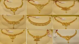 Latest gold light weight necklace designs with price//gold necklace designs pictures//gold necklace
