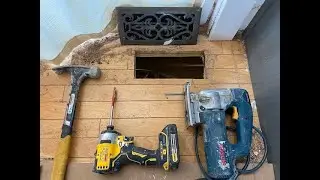 How to Install or Relocate Floor Register HVAC.