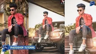 Photoshop Manipulation Tutorial |  Background Change Photo Manipulation Editing | Like U2 Studio