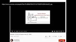Tech for Seniors - Never Miss an Episode
