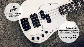 Sandberg   California VM4Highgloss Virgin White, Rosewood Fingerboard