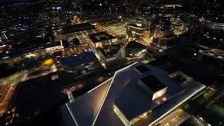 Oslo Norway At Night 4k, Drone Footage, Europe Travel Tour UHD