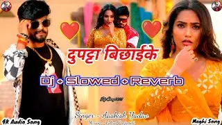 दुपट्टा बिछाईके | Ashish Yadav | Dj + Slowed + Reverb | Dupatta Bichhaike | New Lofi Maghi Song 2025