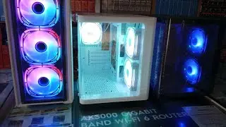 Aptech AP 305-3 White 3 fan ARGB Gaming casing 01766-868989, 3300 taka