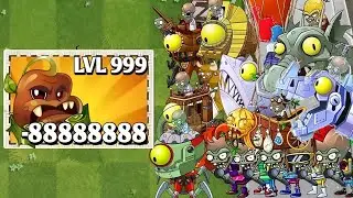 Bean Sprout Level 99999 Vs ALL ZOMBOSS in Plants vs  Zombies 2
