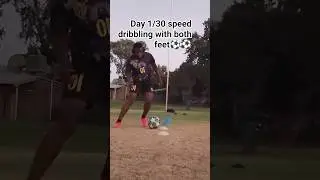 Day 1/30 speed dribbling #footballshorts