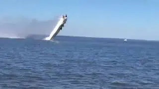 Speed boat flips over accident