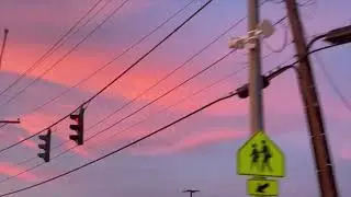 My Bright Pink and Orange Skies after Sunset - Lake Charles, Louisiana  July 28, 2022