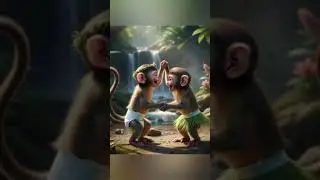 Baby Monkey's Dance Video #monkey #shorts #cute #funny