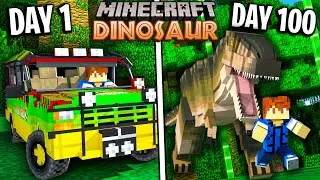 I survived 100 Days In Jurassic World (Minecraft)