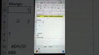 Difference Between COUNT, COUNTA, COUNTBLANK Function 😳 #excelshorts #excelinterview #tips #bytetech