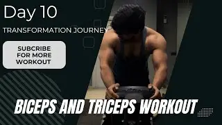 Day 10|transformation journey|biceps and triceps exercise|#motivation #triceps #biceps #gymback #gym