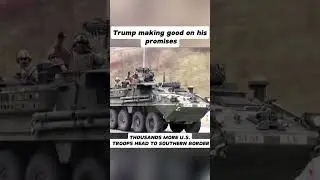 Trump Making Good on His Promises! Troops Are Headed Towards Border 🇺🇸 #trump #usa #army #border