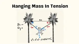 Mass Hanging by 2 Ropes | 2D-Equilibrium | Physics & Calculus