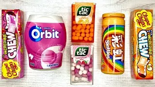 Some Lot's Of Orbit Tic Tac Skittles Chupa Chups| Lollipops Unpacking | ASMR | Satisfying Video