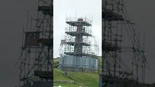 Perranporth. History under  repair Tin mine fire tower, So future visitors can enjoy the history.🙏💯🙏