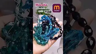 Affordable Beads Under ₹110 🩵✨ | Meesho Finds#DIYJewelry #MeeshoFinds