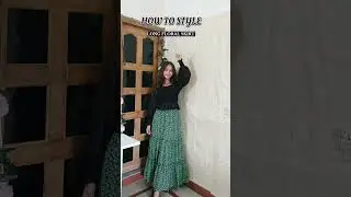 Styling Long Floral skirt 4 ways #skirt #hack #styling #ashortaday #pinterest #aesthetic #shorts