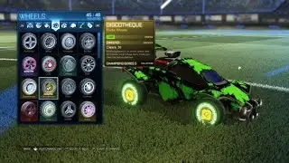 Lime Discotheque - Rocket League Wheel Showcase