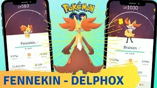 Evolving Fennekin to Delphox in Pokemon Go, Fennekin evolution!