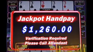 High Denomination JACKPOT & more🤑 #videopoker #jackpot #casino #gambling #lasvegas